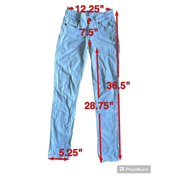 Paige white Skyline Ankle‎ Peg Jeans Women Size 24 - Picture 6 of 6